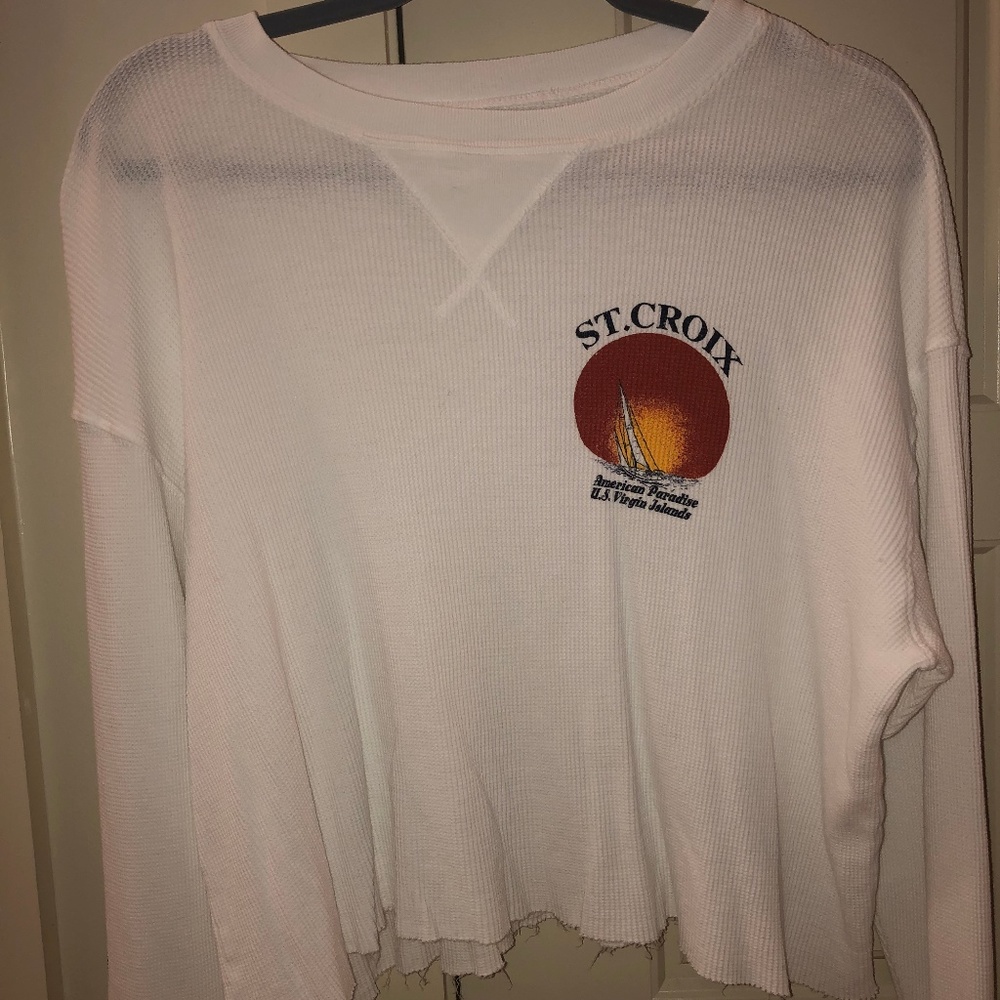 J. Galt Brandy Melville Waffle Long Sleeve OS